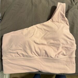 Lululemon Athletica One-Shoulder Light Pink Bralette